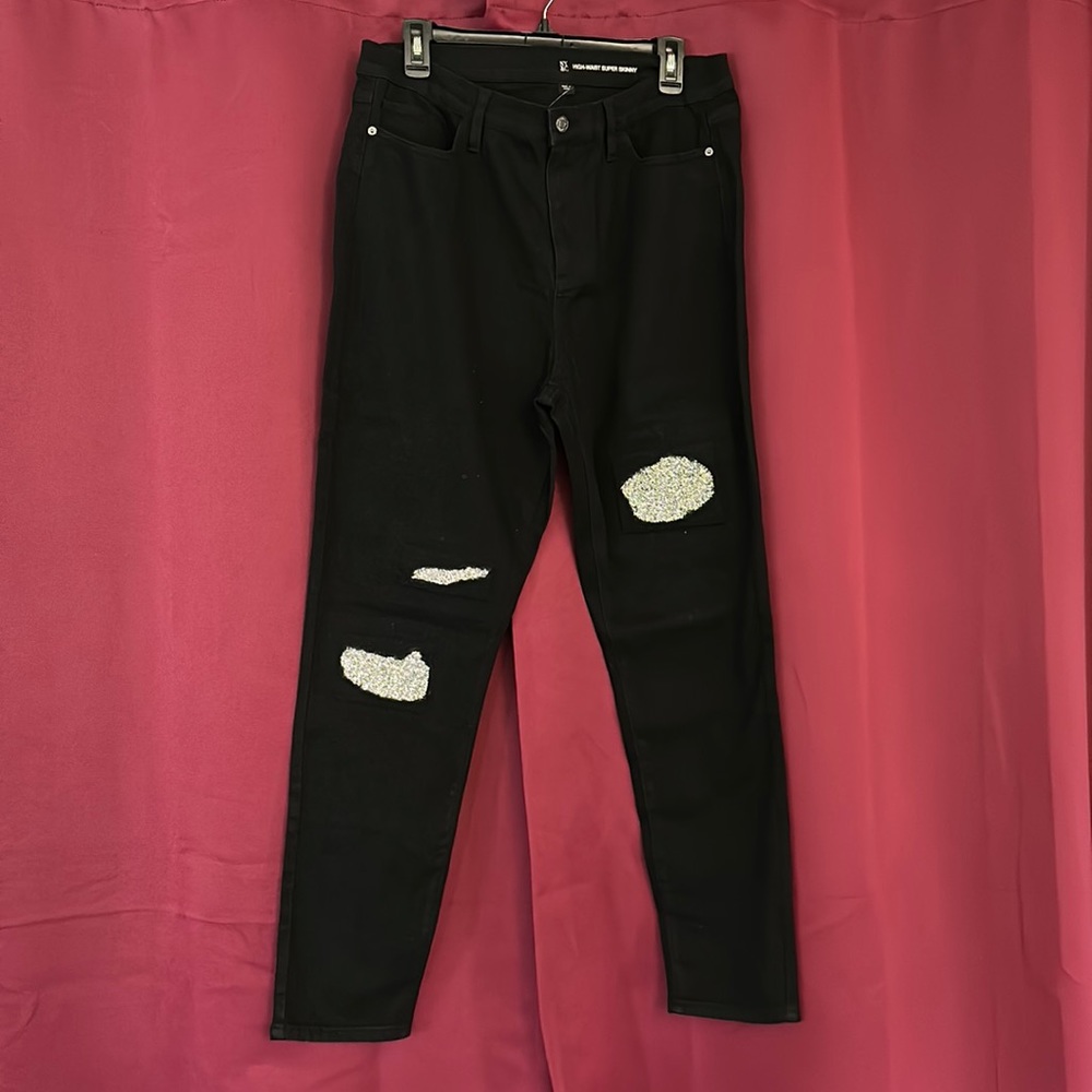 Women New York & Co black stylist jeans